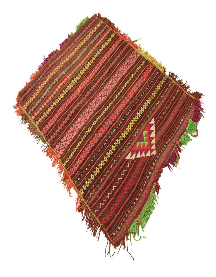 Detail image of  3' 3 x 4' 3  Hand Woven Kilim Fars Wool Rug