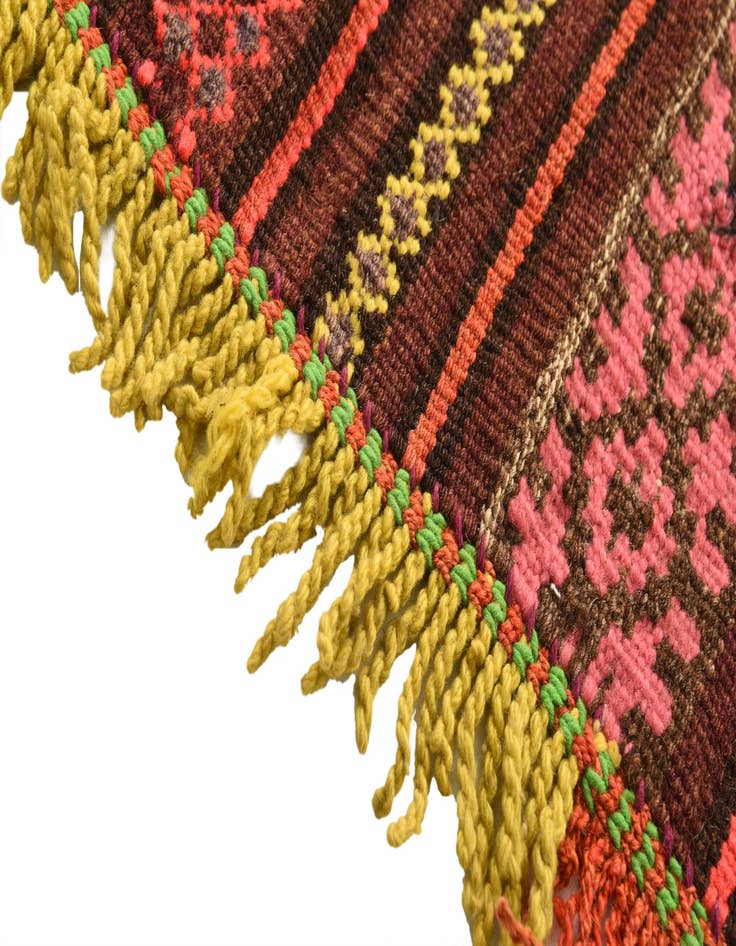 Detail image of  3' 3 x 4' 3  Hand Woven Kilim Fars Wool Rug