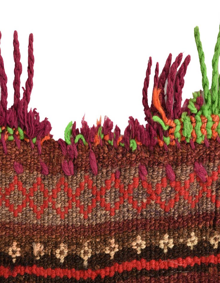 Detail image of  3' 3 x 4' 3  Hand Woven Kilim Fars Wool Rug