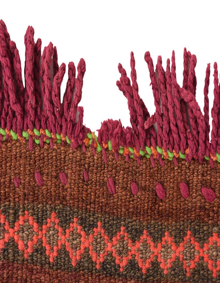 Detail image of  3' 3 x 4' 3  Hand Woven Kilim Fars Wool Rug