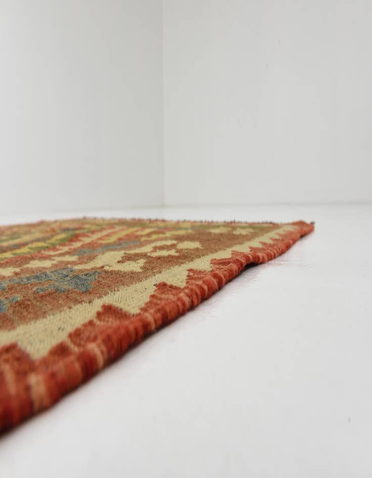 Detail image of 4' x 6' 5 Hand Woven Kilim Maymana Wool Rug