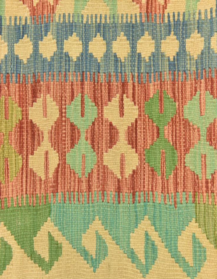 Detail image of  3' 3 x 4' 10  Hand Woven Kilim Maymana Wool Rug