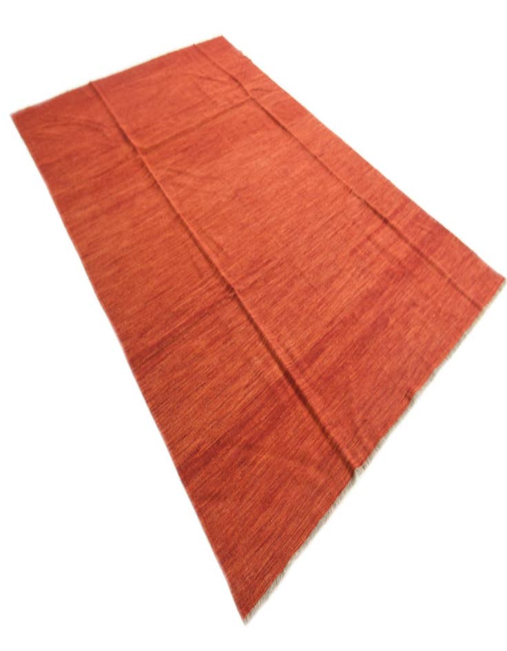 Detail image of  6' 10 x 10'  Hand Woven Kilim Modern Wool Rug