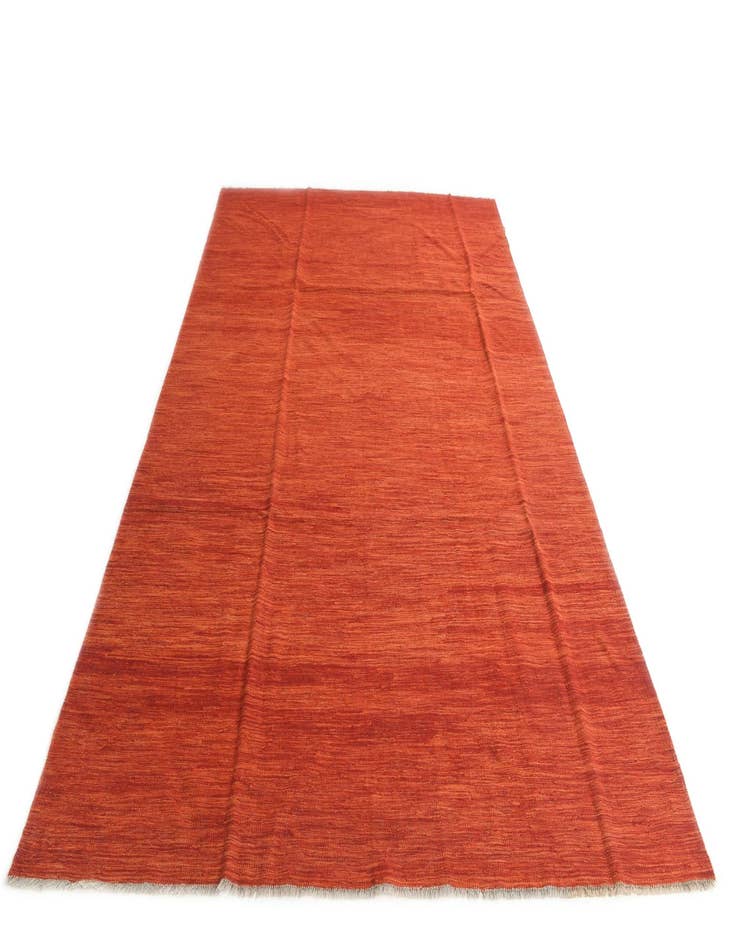 Detail image of  6' 10 x 10'  Hand Woven Kilim Modern Wool Rug