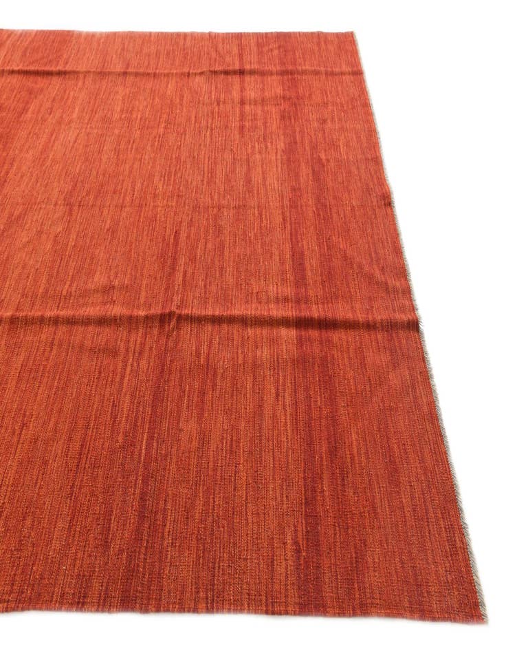 Detail image of  6' 10 x 10'  Hand Woven Kilim Modern Wool Rug