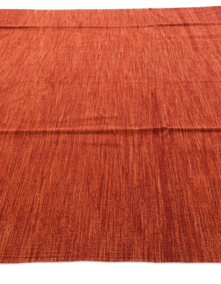 Detail image of  6' 10 x 10'  Hand Woven Kilim Modern Wool Rug