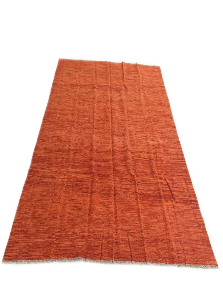 Detail image of  5' 8 x 7' 8  Hand Woven Kilim Modern Wool Rug