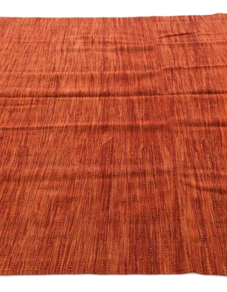 Detail image of  5' 8 x 7' 8  Hand Woven Kilim Modern Wool Rug