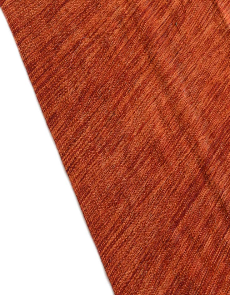 Detail image of  5' 8 x 7' 8  Hand Woven Kilim Modern Wool Rug