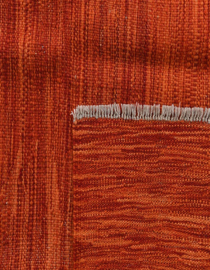 Detail image of  5' 8 x 7' 8  Hand Woven Kilim Modern Wool Rug