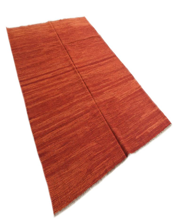 Detail image of  6' x 8'  Hand Woven Kilim Modern Wool Rug