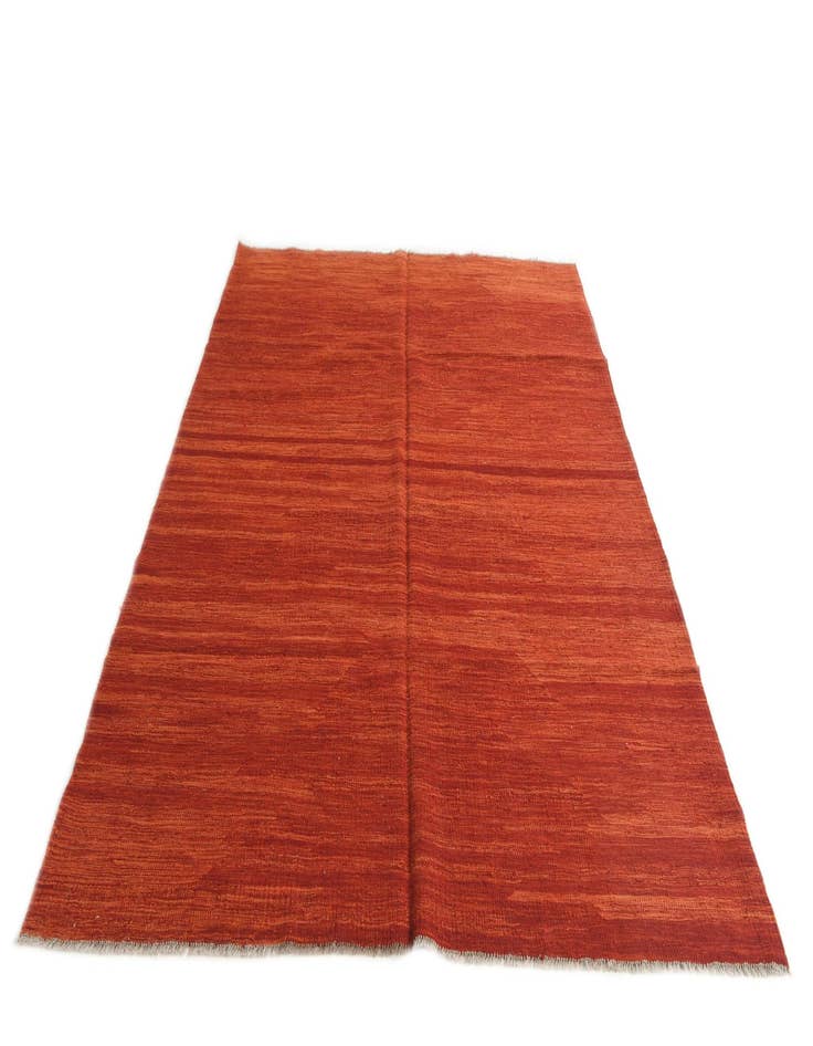 Detail image of  6' x 8'  Hand Woven Kilim Modern Wool Rug