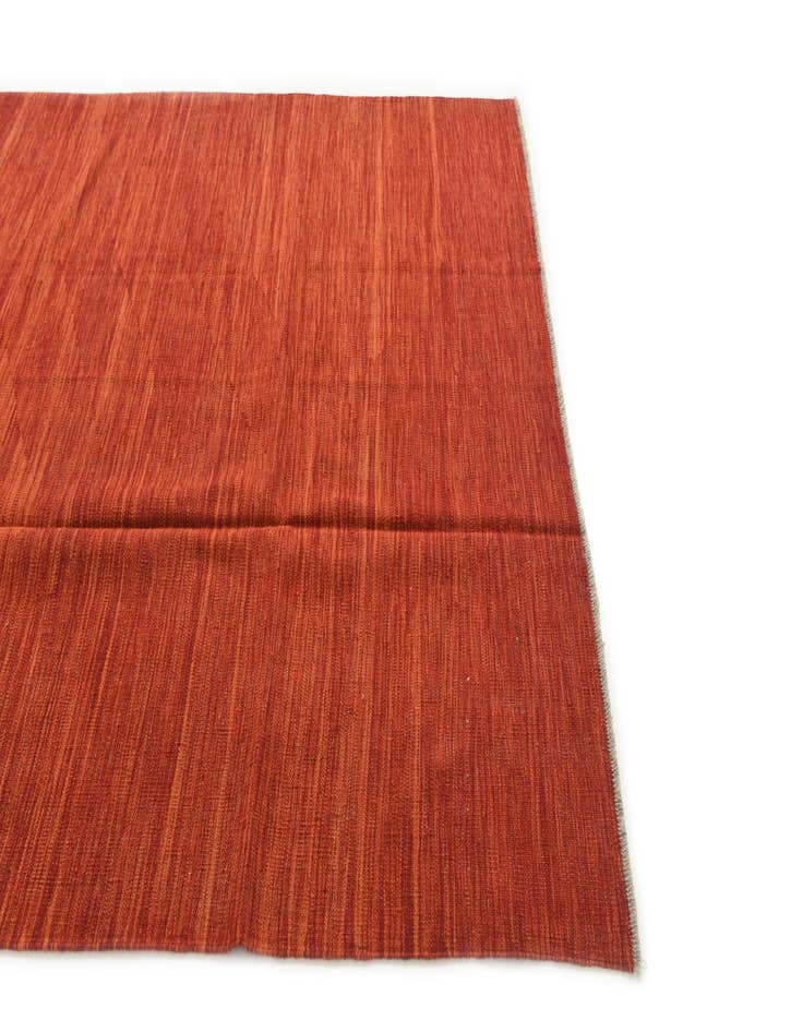 Detail image of  5' 4 x 8'  Hand Woven Kilim Modern Wool Rug