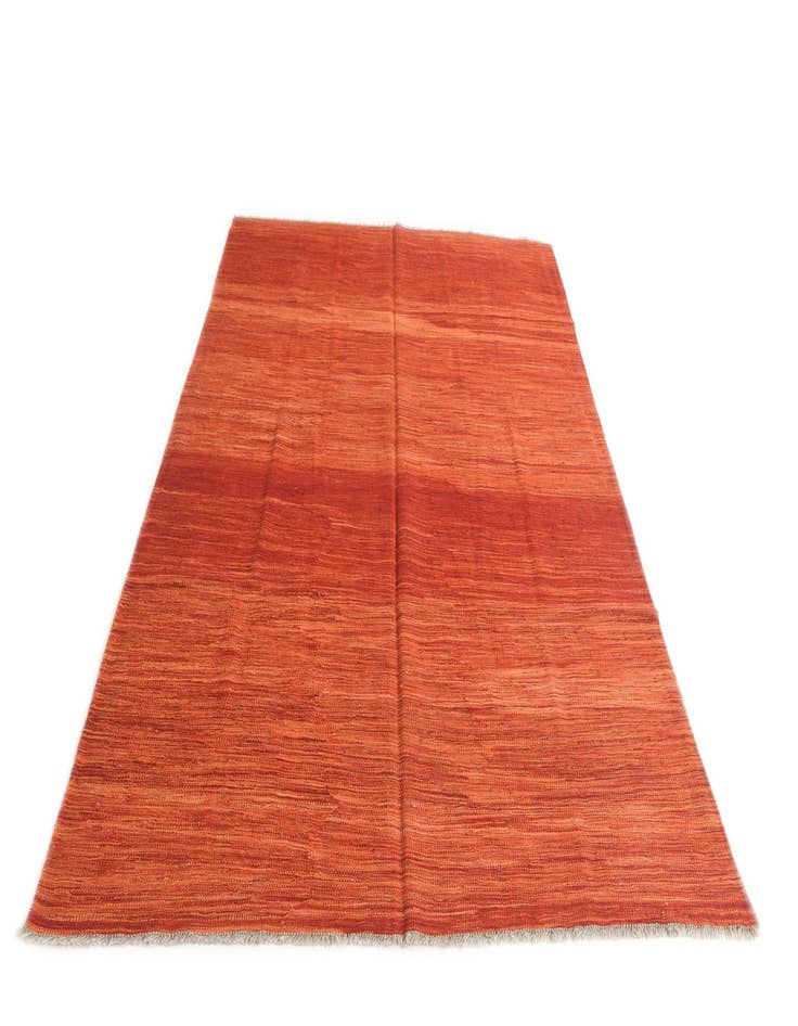 Detail image of  5' 7 x 8'  Hand Woven Kilim Modern Wool Rug