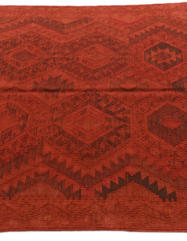 Detail image of  4' 1 x 5' 9  Hand Woven Kilim Modern Wool Rug