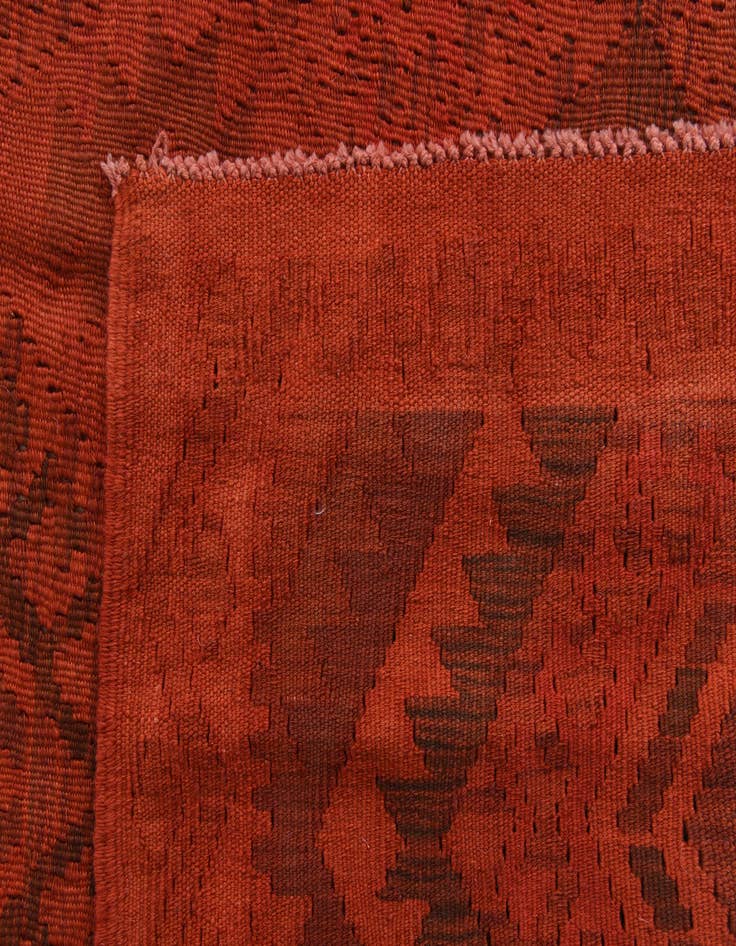 Detail image of  4' 1 x 5' 9  Hand Woven Kilim Modern Wool Rug