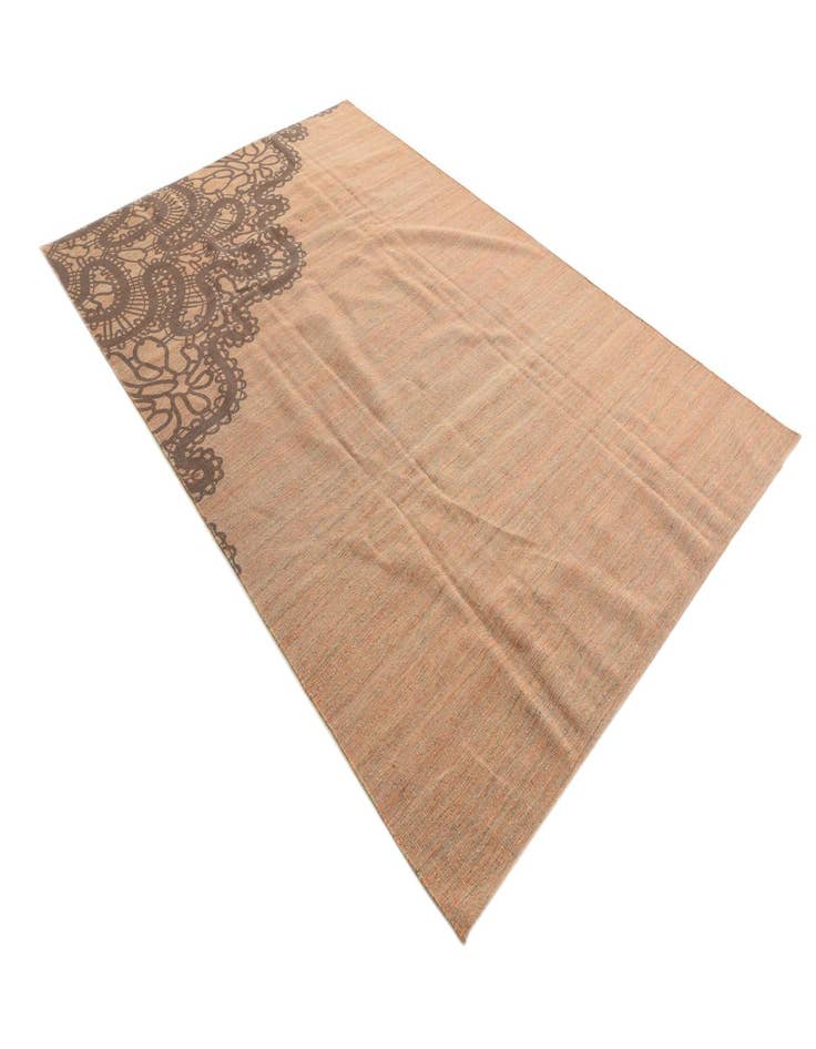 Detail image of  6' 8 x 10' 1  Hand Woven Kilim Modern Wool Rug