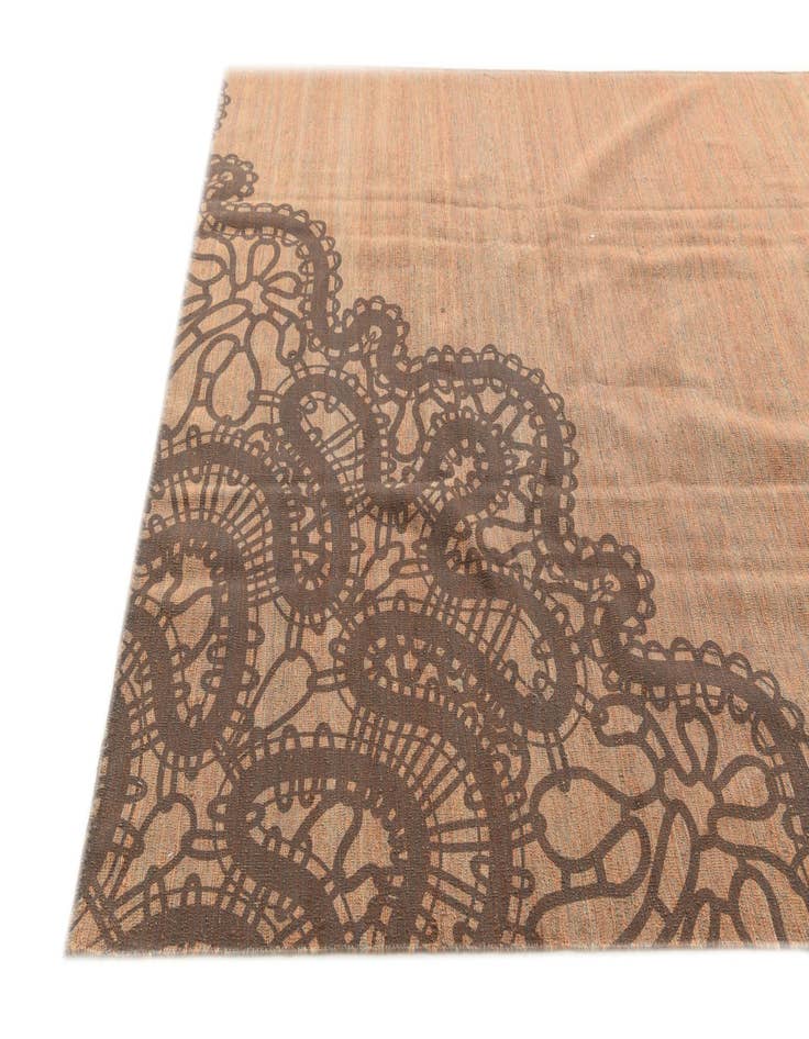 Detail image of  6' 8 x 10' 1  Hand Woven Kilim Modern Wool Rug