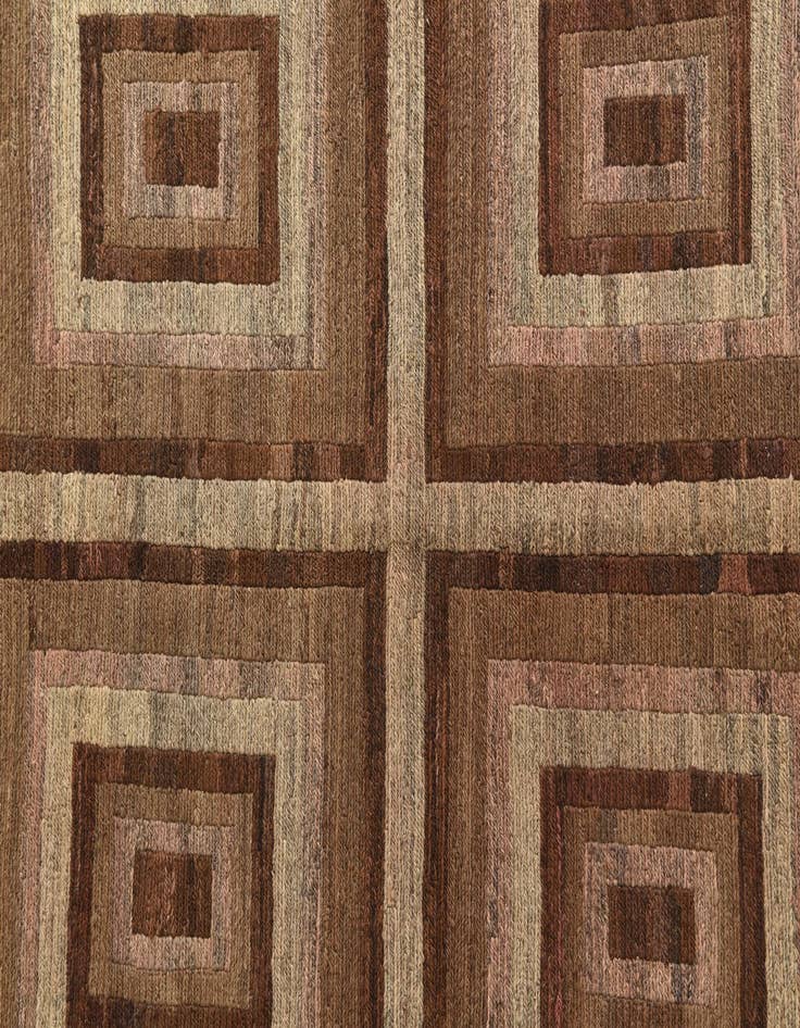 Detail image of  4' 3 x 6' 3  Hand Woven Kilim Modern Wool Rug