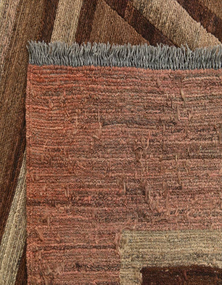 Detail image of  4' 3 x 6' 3  Hand Woven Kilim Modern Wool Rug