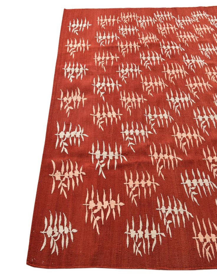 Detail image of  5' 11 x 7' 10  Hand Woven Kilim Modern Rug