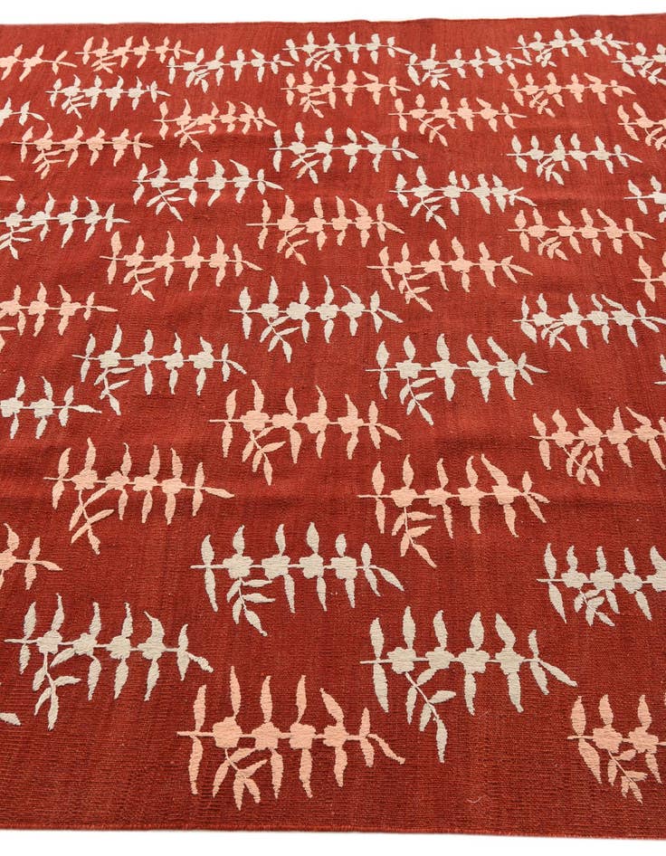Detail image of  5' 11 x 7' 10  Hand Woven Kilim Modern Rug
