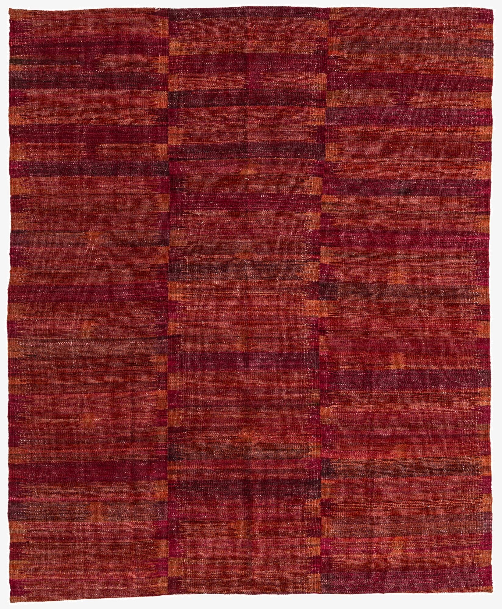  5' 3 x 6' 5  Hand Woven Kilim Modern Wool Rug