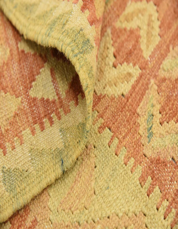 Detail image of  3' 7 x 5' 11  Hand Woven Kilim Waziri Wool Rug