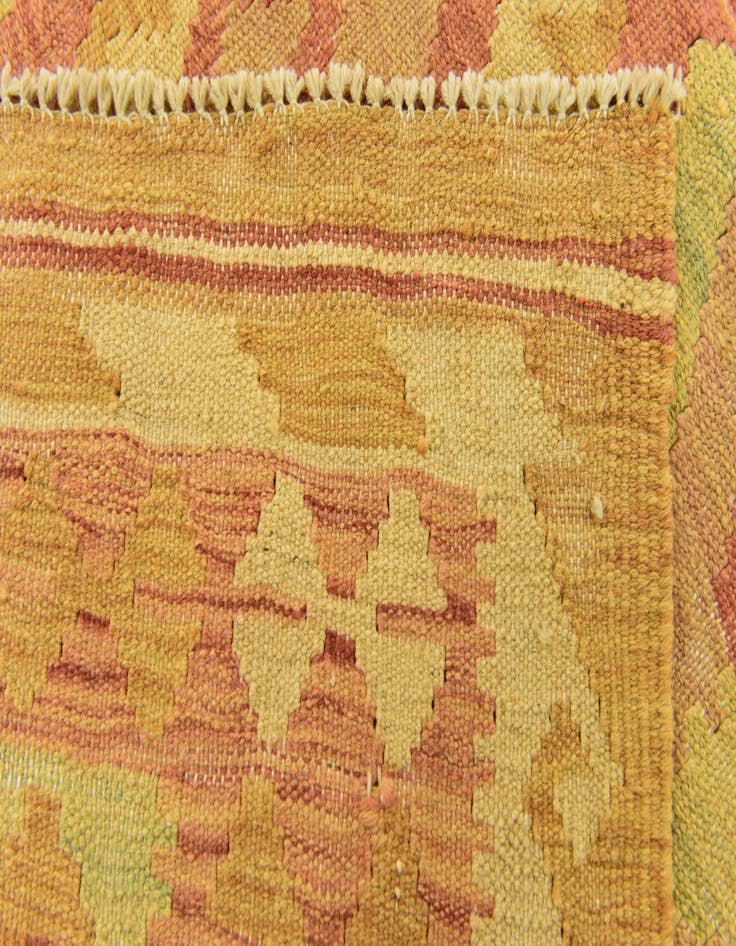 Detail image of  3' 3 x 5'  Hand Woven Kilim Waziri Wool Rug