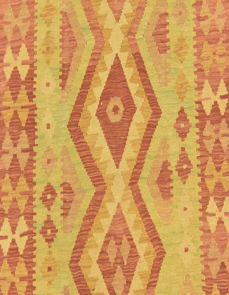 Detail image of  3' 3 x 5'  Hand Woven Kilim Waziri Wool Rug