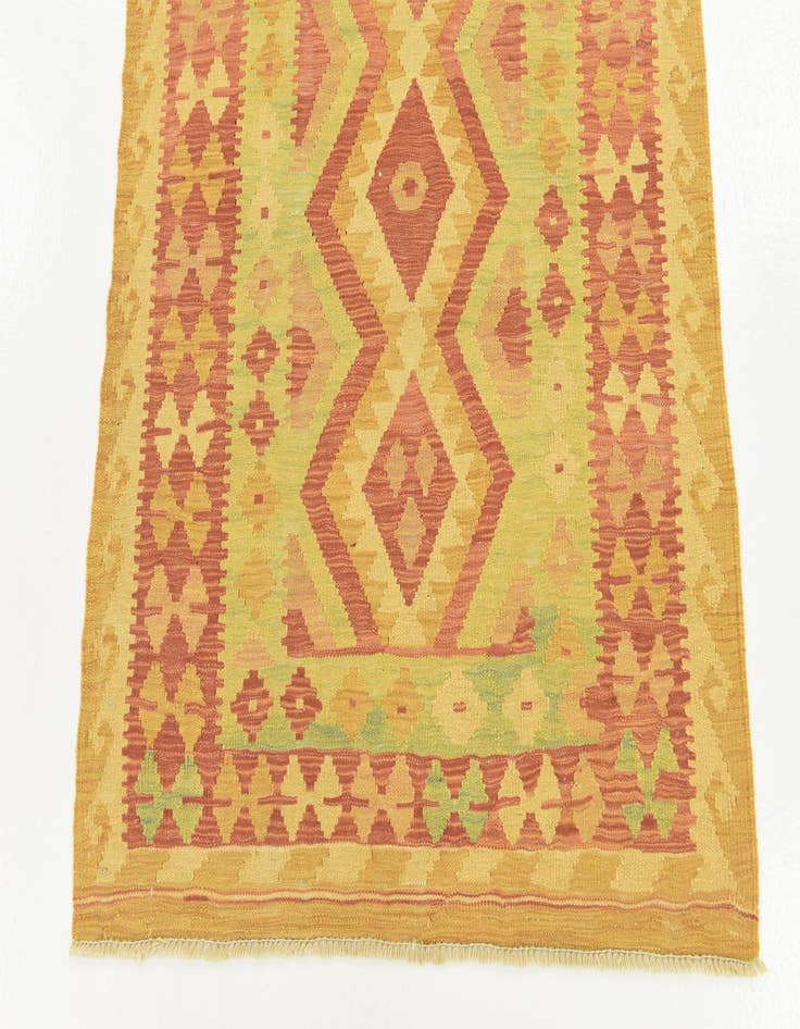 Detail image of  3' 3 x 5'  Hand Woven Kilim Waziri Wool Rug