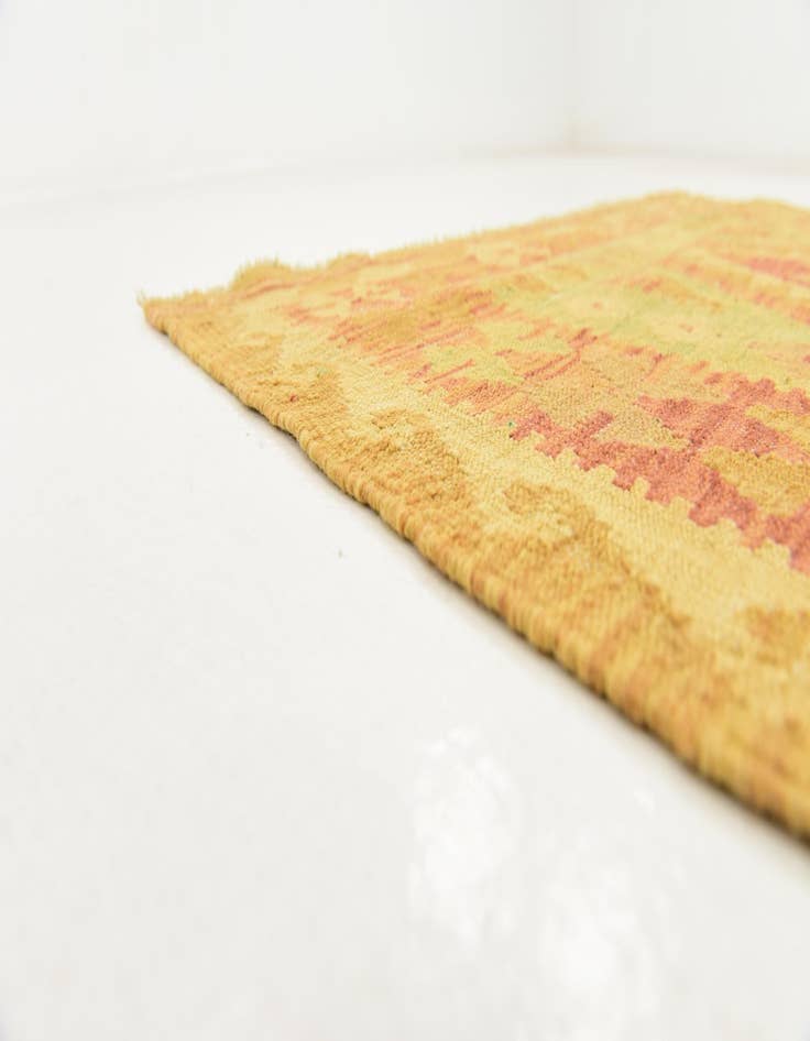 Detail image of  3' 3 x 5'  Hand Woven Kilim Waziri Wool Rug