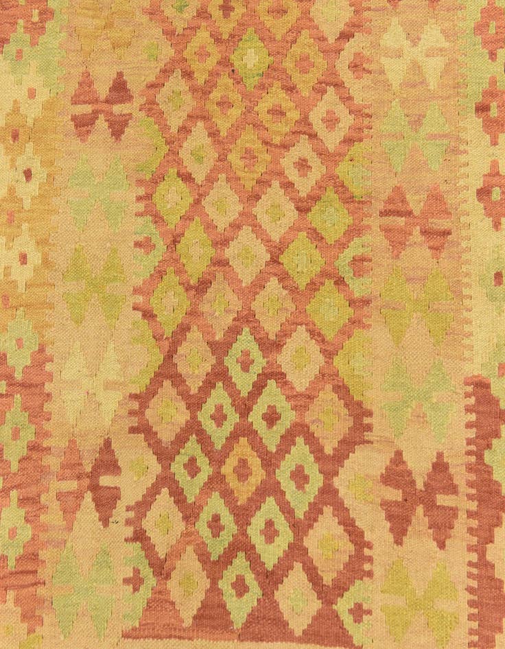 Detail image of  3' 3 x 4' 10  Hand Woven Kilim Waziri Wool Rug