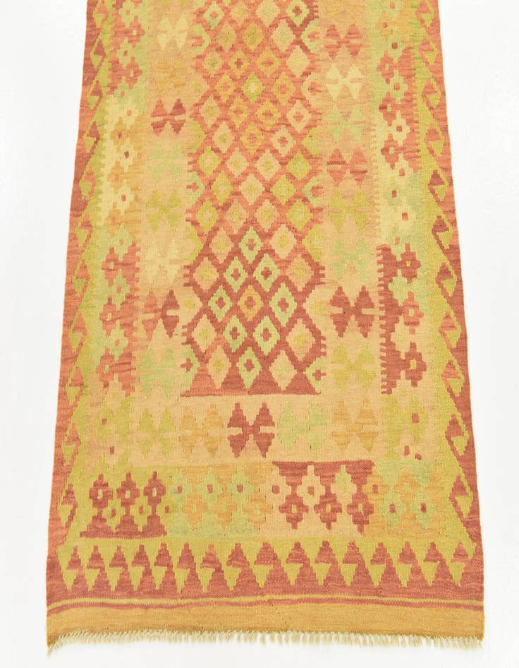 Detail image of  3' 3 x 4' 10  Hand Woven Kilim Waziri Wool Rug