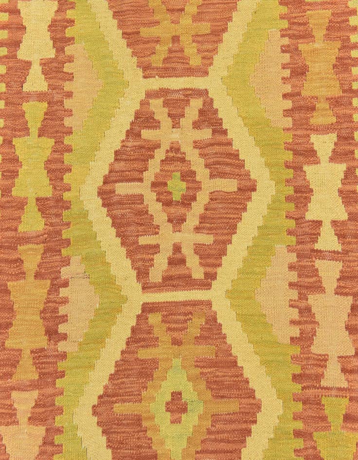 Detail image of  3' 3 x 5'  Hand Woven Kilim Waziri Wool Rug