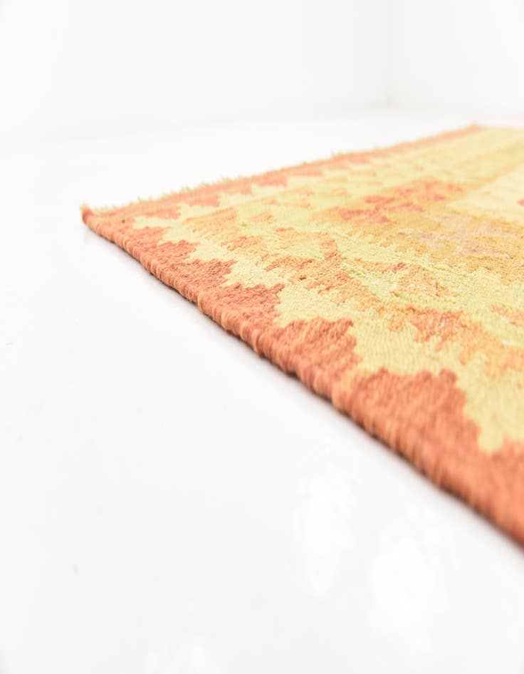 Detail image of  4' 10 x 6' 8  Hand Woven Kilim Waziri Wool Rug