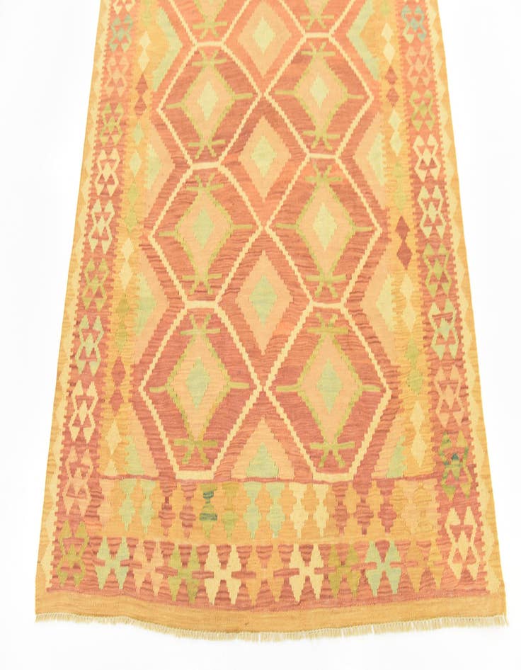 Detail image of  4' 8 x 6' 6  Hand Woven Kilim Waziri Wool Rug