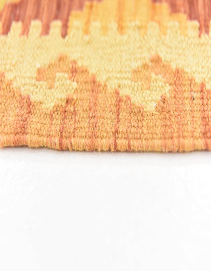 Detail image of  4' 10 x 6' 5  Hand Woven Kilim Waziri Wool Rug