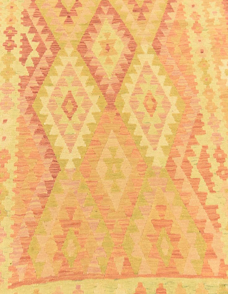 Detail image of  4' 10 x 6' 9  Hand Woven Kilim Waziri Wool Rug