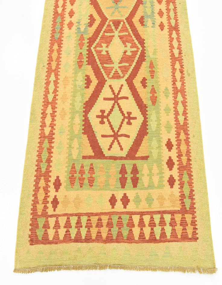 Detail image of  4' x 6' 3  Hand Woven Kilim Waziri Wool Rug