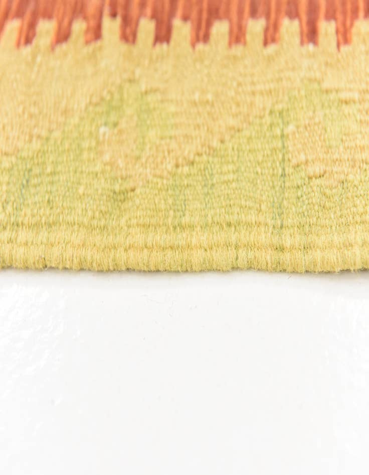 Detail image of  4' x 6' 3  Hand Woven Kilim Waziri Wool Rug