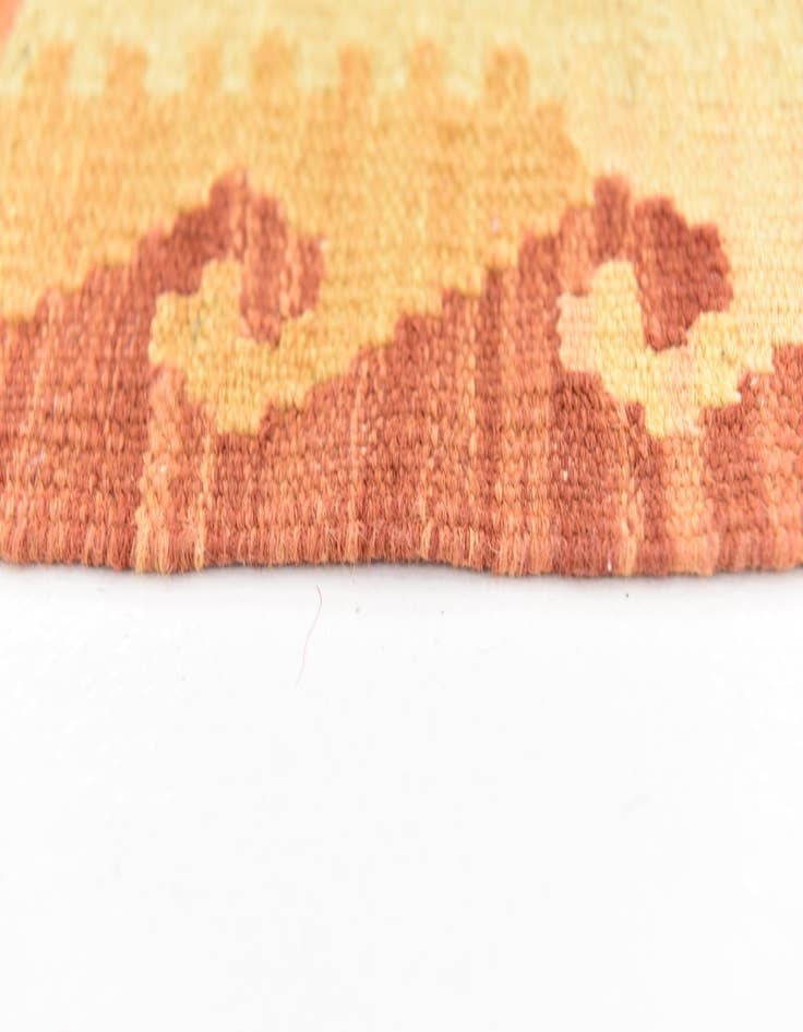 Detail image of  4' x 5' 9  Hand Woven Kilim Waziri Wool Rug