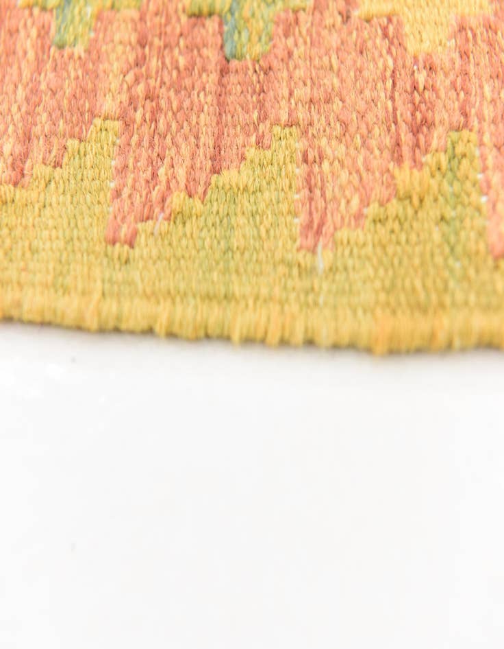 Detail image of  5' x 6' 6  Hand Woven Kilim Waziri Wool Rug