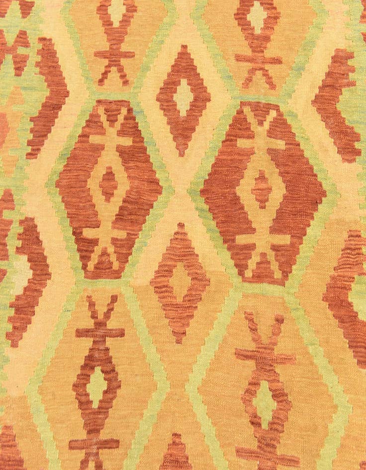 Detail image of  5' x 6' 6  Hand Woven Kilim Waziri Wool Rug
