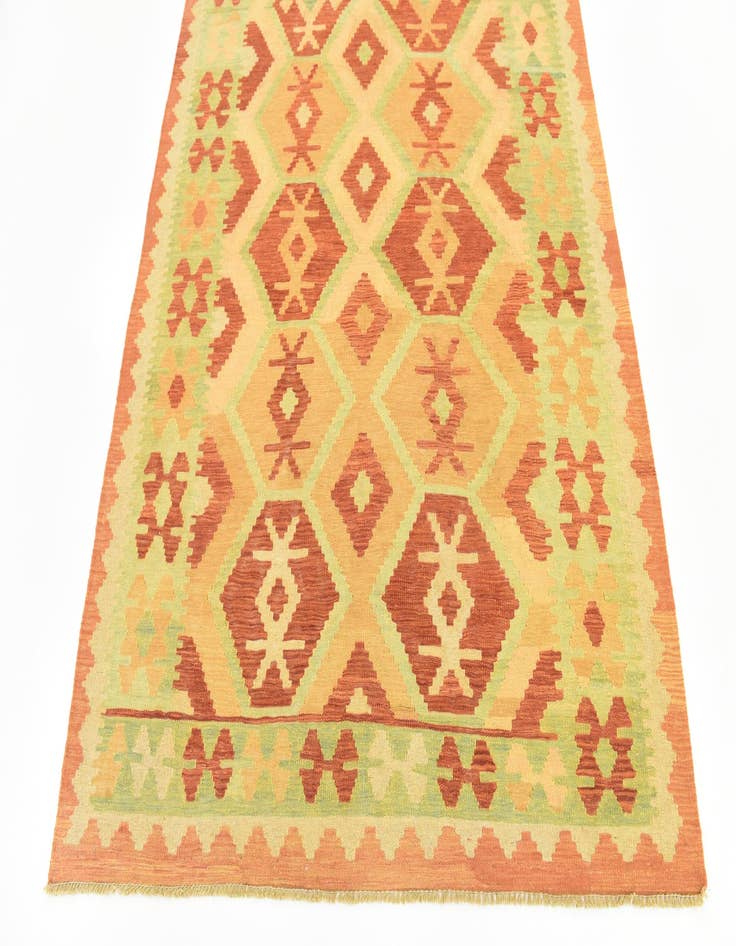 Detail image of  5' x 6' 6  Hand Woven Kilim Waziri Wool Rug