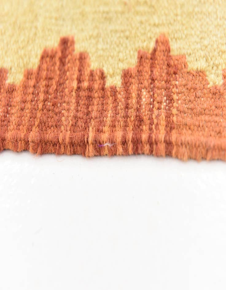 Detail image of  5' x 6' 6  Hand Woven Kilim Waziri Wool Rug