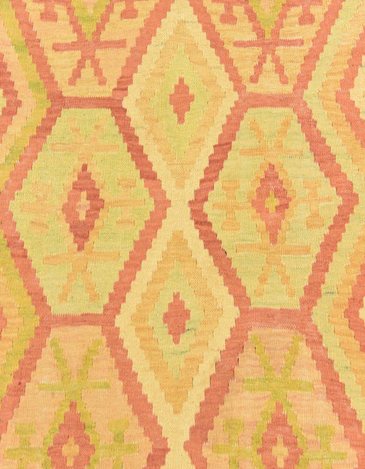 Detail image of  4' 9 x 6' 5  Hand Woven Kilim Waziri Wool Rug
