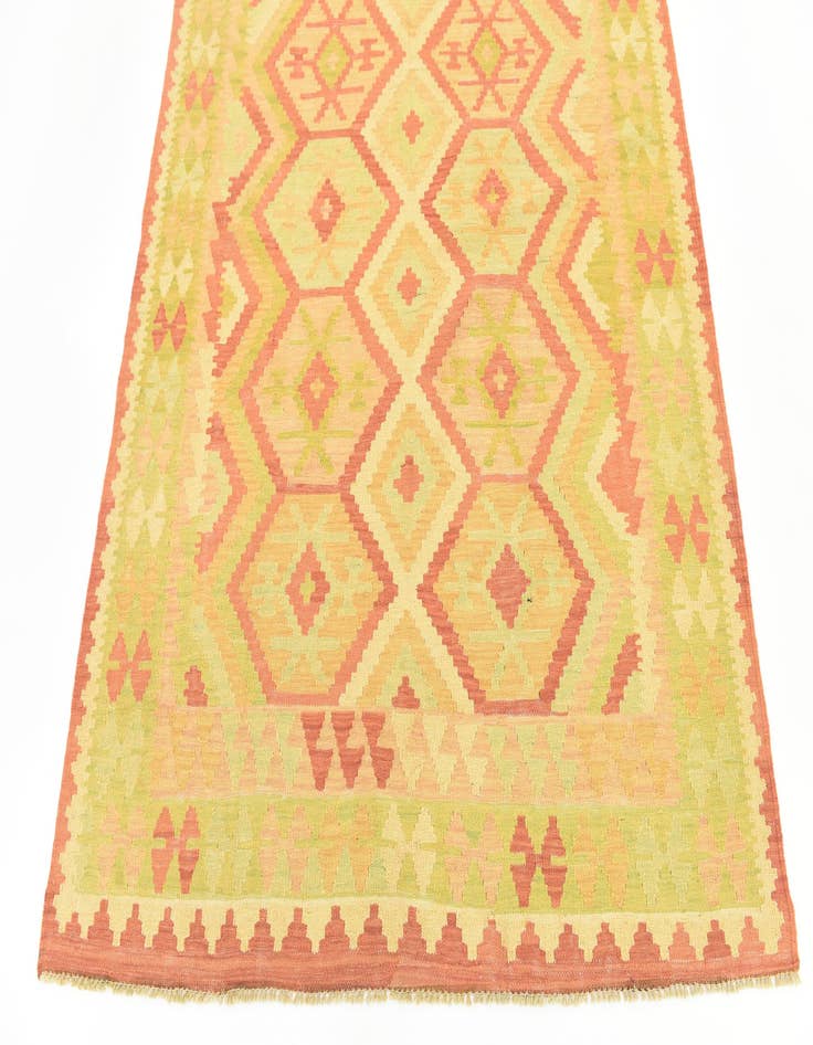 Detail image of  4' 9 x 6' 5  Hand Woven Kilim Waziri Wool Rug