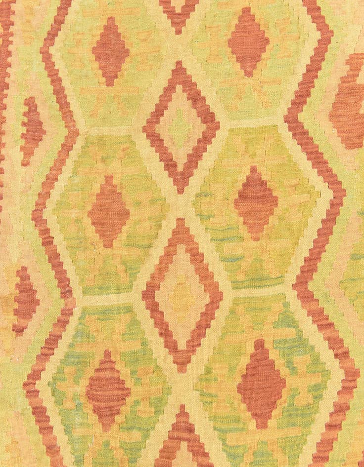 Detail image of  4' 9 x 6' 8  Hand Woven Kilim Waziri Wool Rug