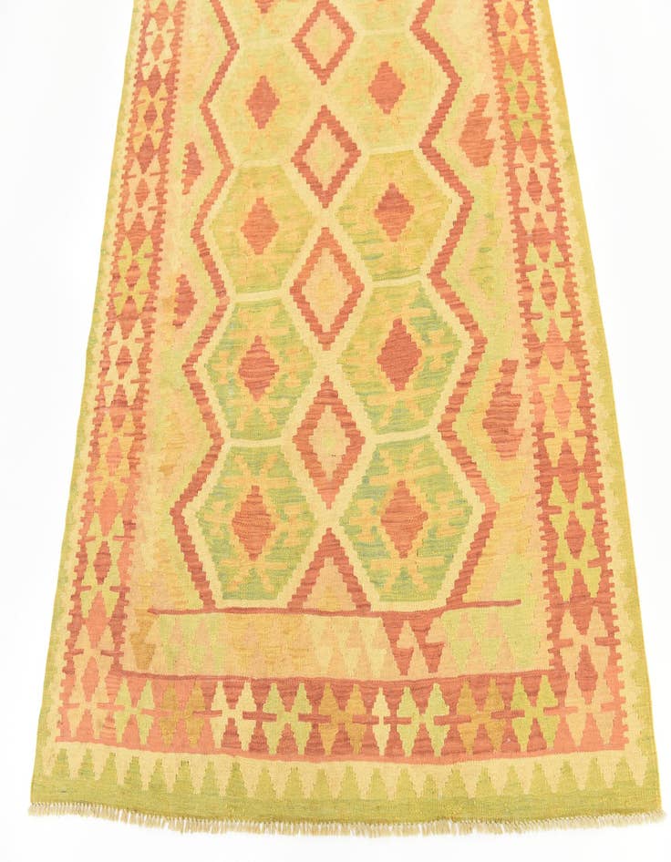 Detail image of  4' 9 x 6' 8  Hand Woven Kilim Waziri Wool Rug